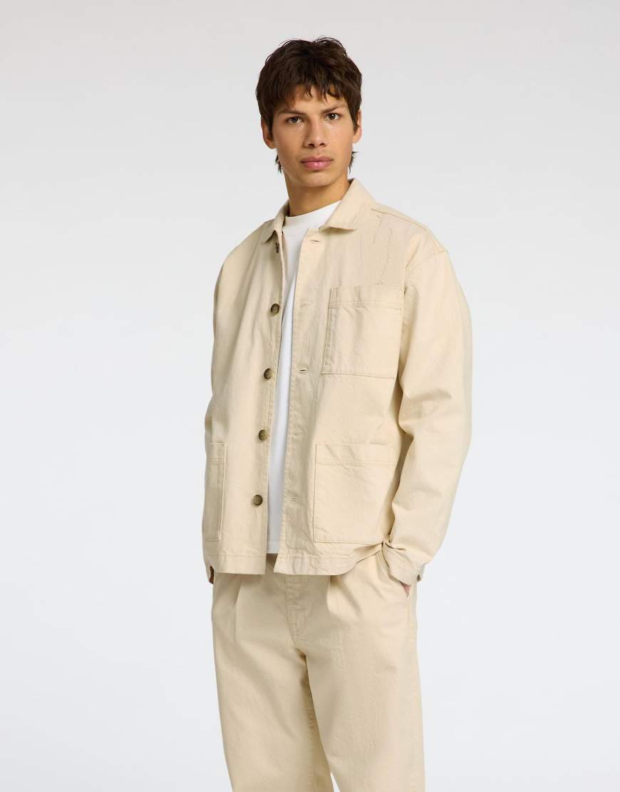 Selected Homme - Jeansjacke in Ecru-Neutral von Selected Homme
