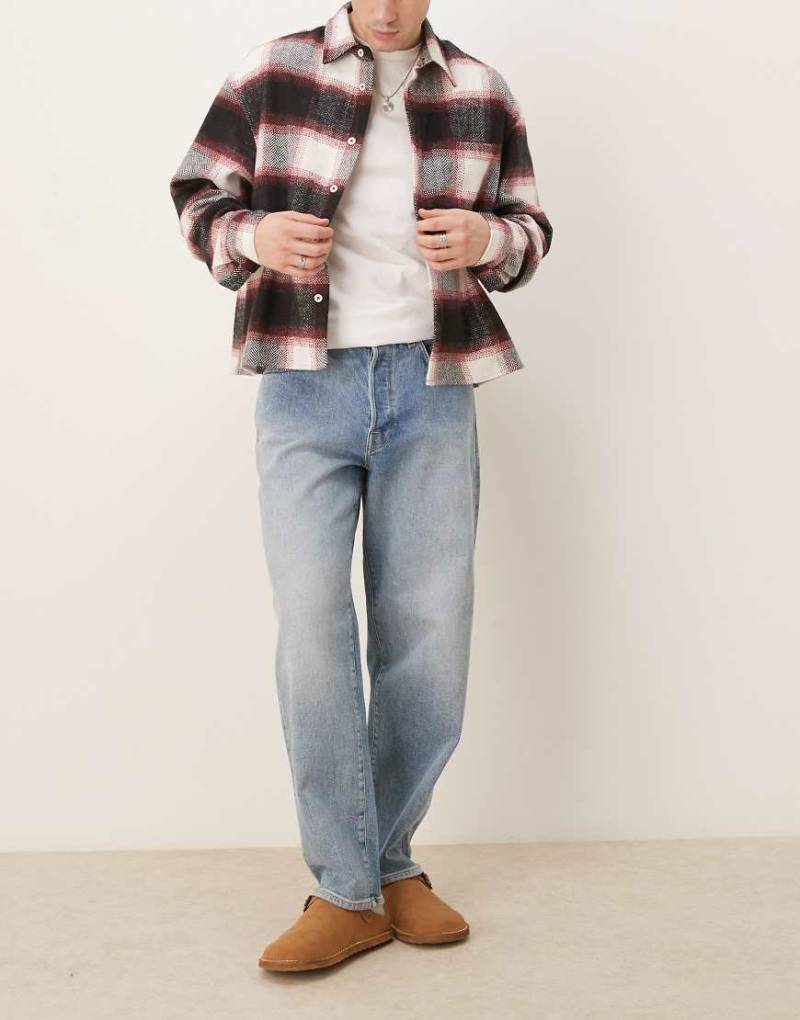 Selected Homme - Kobe - Locker sitzende Jeans in verwaschenem Mittelblau von Selected Homme