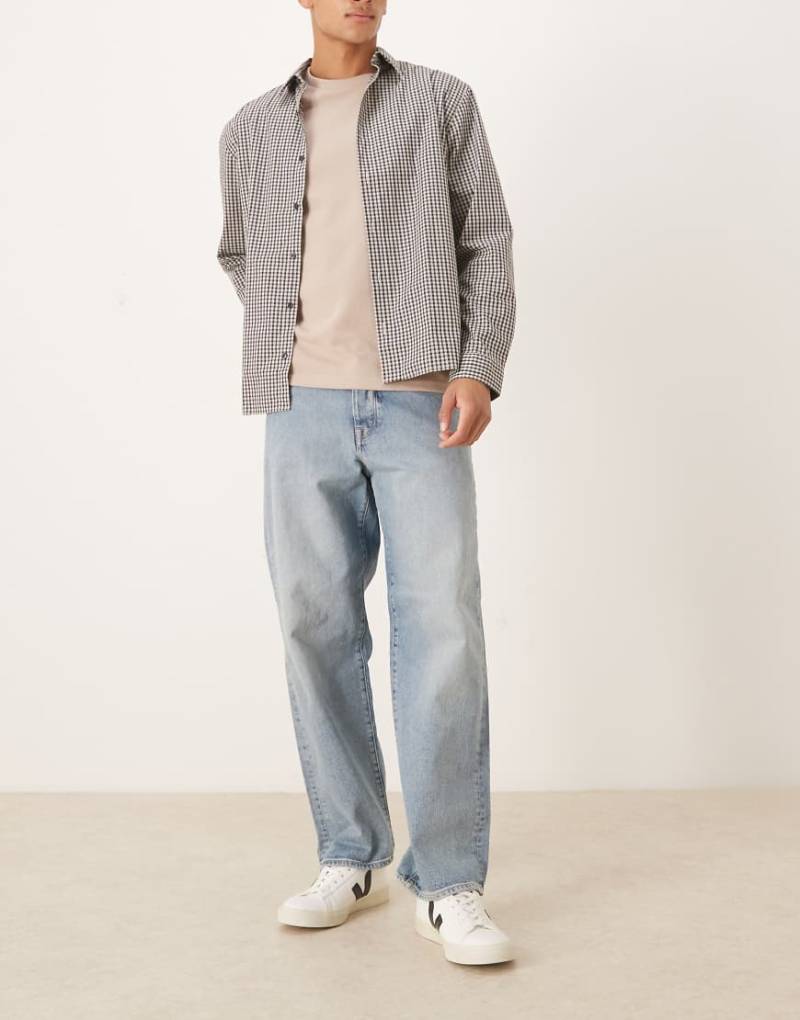 Selected - Kobe - Locker sitzende Jeans in verwaschenem Mittelblau von Selected