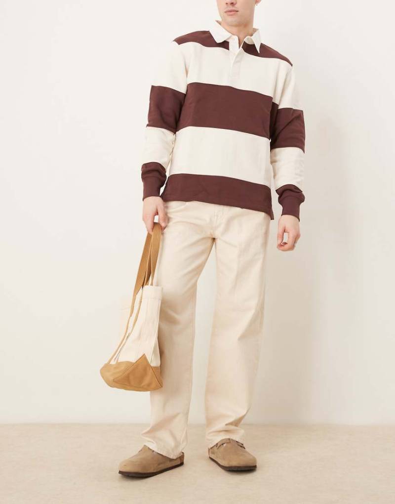 Selected - Kobe - Locker sitzende Jeans in wollweißer Waschung von Selected