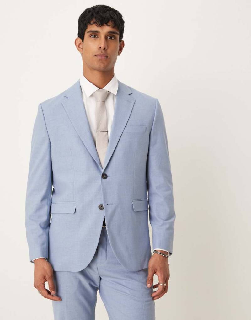 Selected - Liam - Blazer in Hellblau mit regulärer Passform von Selected
