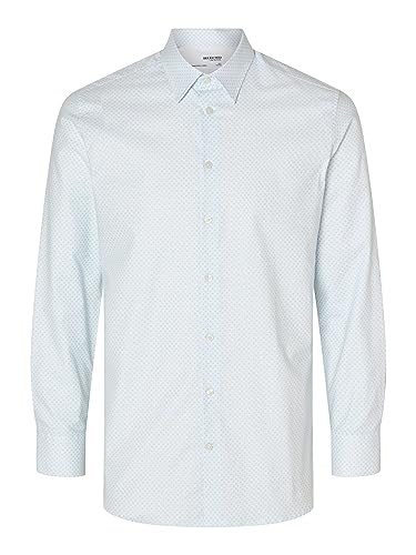 SELETED HOMME Herren SLHSLIMSOHO-Detail Shirt LS NOOS Hemd, White/AOP:AOP, XXL SELETED HOMME Herren SLHSLIMSOHO-Detail Shirt LS NOOS Hemd, White/AOP:AOP, XXL von SELETED HOMME