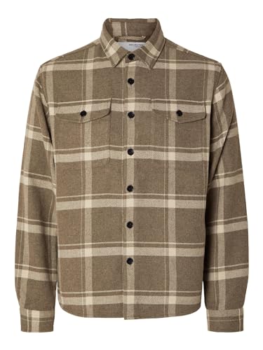 Selected Homme Male Overshirt Kariertes von SELECTED HOMME