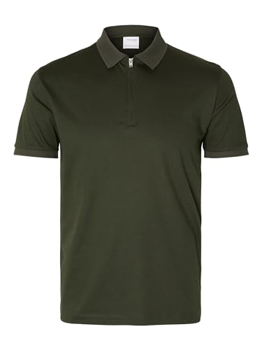 SELETED HOMME Slhfave Zip Ss Polo Noos von SELECTED HOMME
