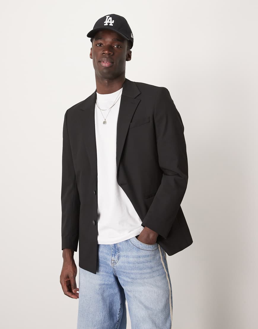Selected Homme - Oversize-Anzugjacke in Schwarz von Selected Homme