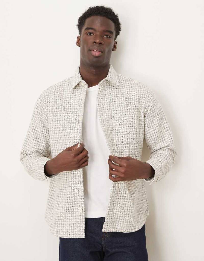 Selected Homme - Oversize-Hemdjacke in kariertem Cremeweiß Selected Homme - Oversize-Hemdjacke in kariertem Cremeweiß von Selected Homme