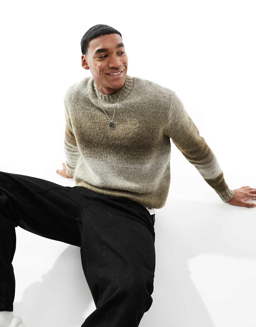Selected Homme - Oversize-Strickpullover mit Farbverlauf-Neutral von Selected Homme