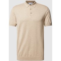 SELECTED HOMME Poloshirt mit kurzer Knopfleiste Modell 'BERG' in Beige Melange, Größe XL SELECTED HOMME Poloshirt mit kurzer Knopfleiste Modell 'BERG' in Beige Melange, Größe XL von Selected Homme