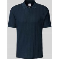 SELECTED HOMME Poloshirt mit kurzer Knopfleiste Modell 'JADEN' in Marine, Größe L von Selected Homme