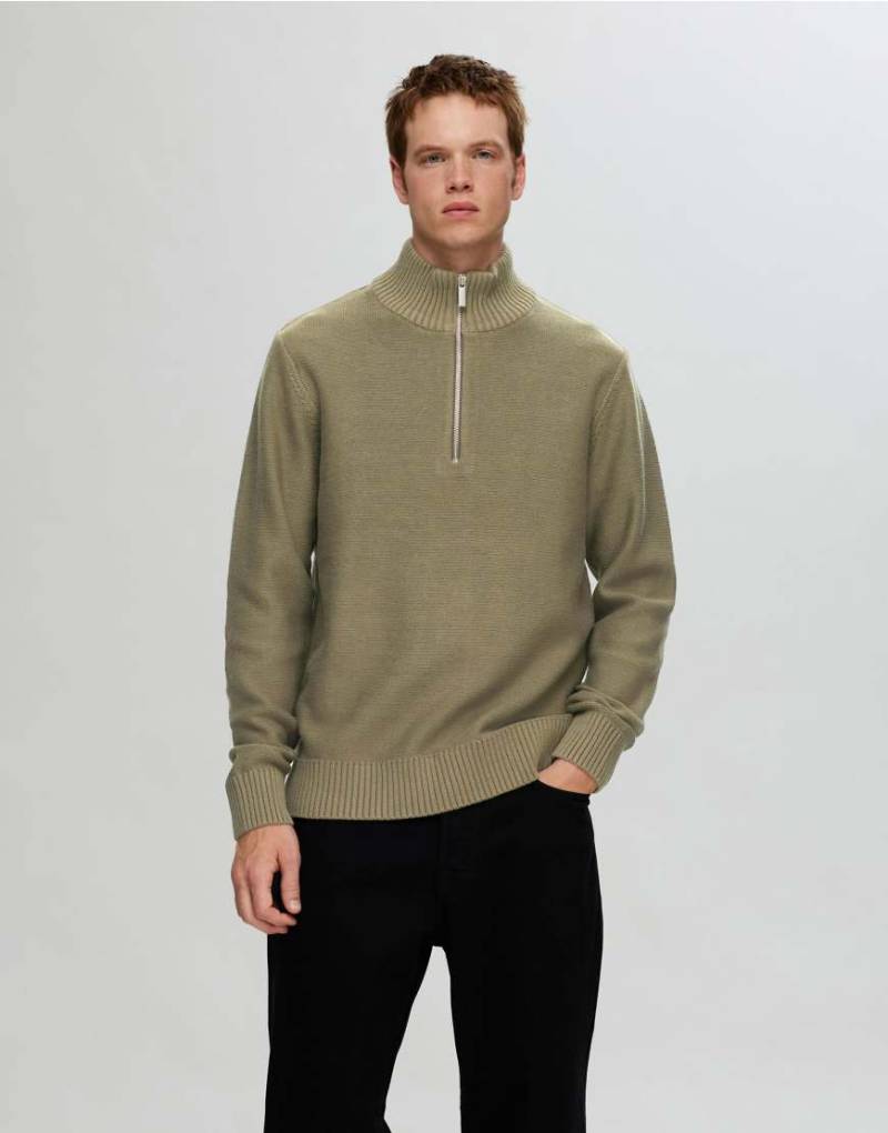 Selected - Pullover in Kalamata-Grün von Selected