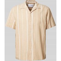SELECTED HOMME Relaxed Fit Freizeithemd mit Streifenmuster in Dunkelblau, Größe M SELECTED HOMME Relaxed Fit Freizeithemd mit Streifenmuster in Dunkelblau, Größe M von Selected Homme