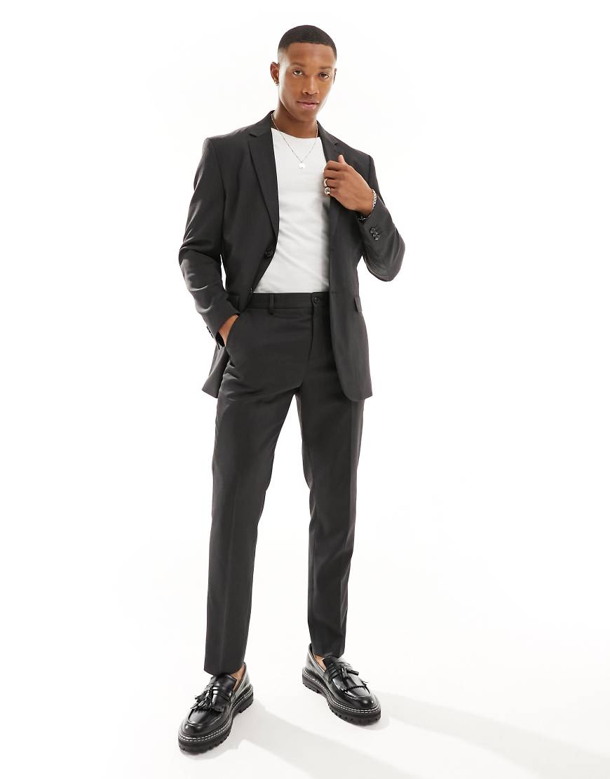 Selected Homme - Schmal geschnittene Anzughose in Grau von Selected Homme