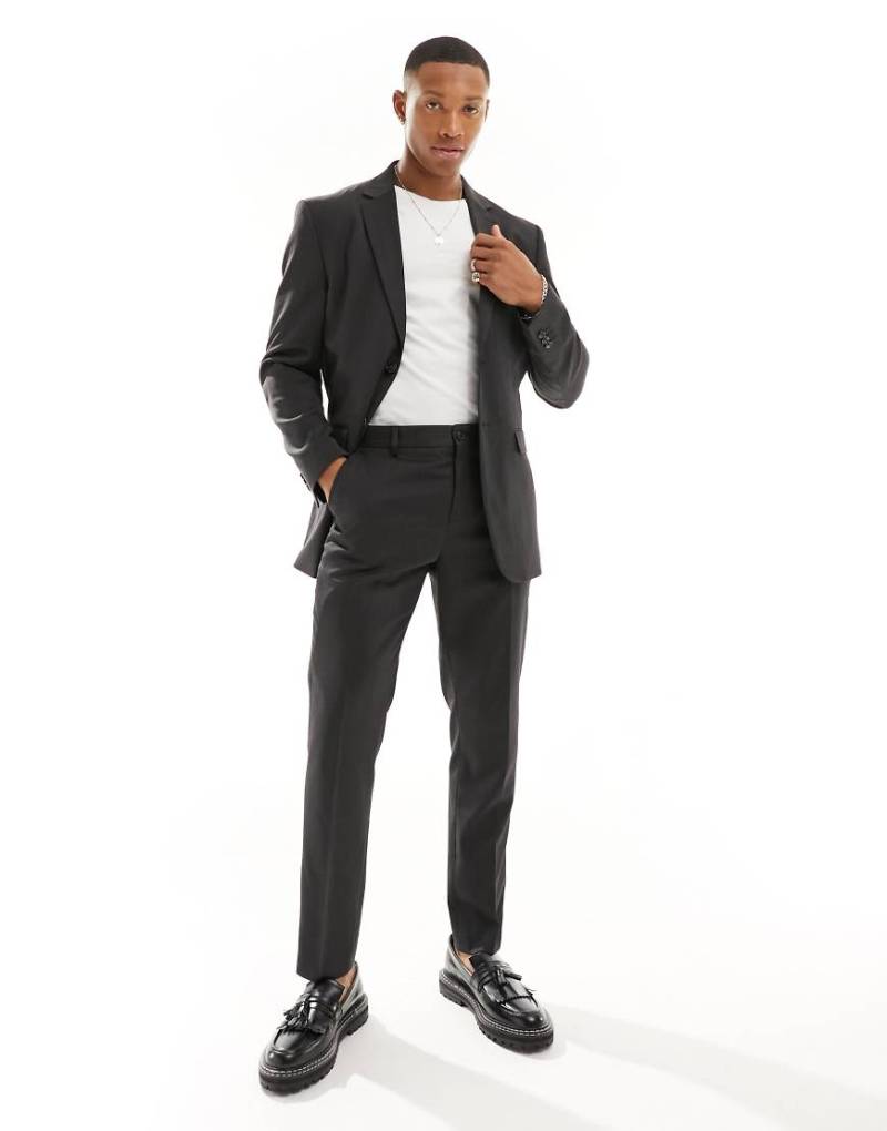 Selected Homme - Schmal geschnittene Anzughose in Grau von Selected Homme
