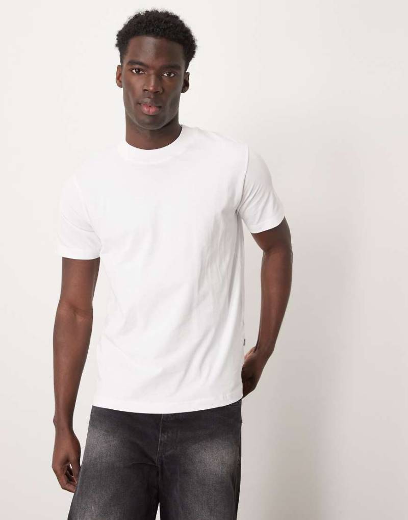 Selected Homme - Schweres Oversize-T-Shirt in Weiß von Selected Homme