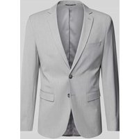 SELECTED HOMME Slim Fit 2-Knopf-Sakko mit Pattentaschen in Hellgrau, Größe 102 von Selected Homme