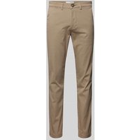 SELECTED HOMME Slim Fit Chino in unifarbenem Design Modell 'NEW Miles' in Beige, Größe 29/32 von Selected Homme