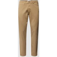 SELECTED HOMME Slim Fit Chino in unifarbenem Design Modell 'NEW Miles' in Camel, Größe 29/32 von Selected Homme