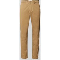 SELECTED HOMME Slim Fit Chino in unifarbenem Design Modell 'NEW Miles' in Camel, Größe 30/30 von Selected Homme