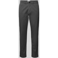 SELECTED HOMME Slim Fit Chino in unifarbenem Design Modell 'NEW Miles' in Dunkelgrau, Größe 30/30 von Selected Homme