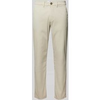 SELECTED HOMME Slim Fit Chino in unifarbenem Design Modell 'NEW Miles' in Kitt, Größe 29/32 von Selected Homme