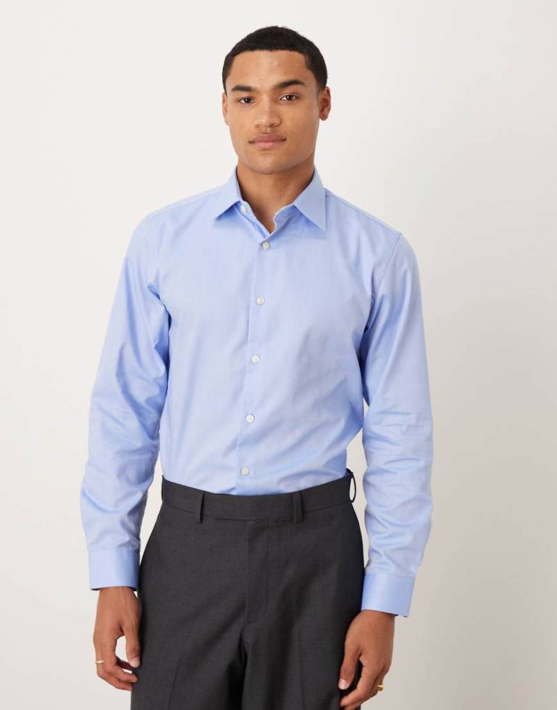 Selected - Slim-Fit-Hemd aus Popeline in Blau von Selected