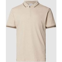 SELECTED HOMME Slim Fit Poloshirt mit Label-Detail Modell 'TOULOUSE' in Sand, Größe L SELECTED HOMME Slim Fit Poloshirt mit Label-Detail Modell 'TOULOUSE' in Sand, Größe L von Selected Homme