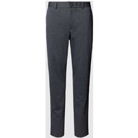 SELECTED HOMME Slim Fit Stoffhose mit Strukturmuster Modell 'AITOR' in Dunkelblau, Größe 56 von Selected Homme