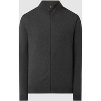 SELECTED HOMME Strickjacke aus Pima-Baumwolle Modell 'Berg' in Anthrazit Melange, Größe M von Selected Homme