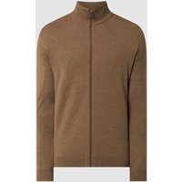 SELECTED HOMME Strickjacke aus Pima-Baumwolle Modell 'Berg' in Sand Melange, Größe M von Selected Homme