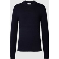 SELECTED HOMME Strickpullover mit Rundhalsausschnitt Modell 'TODD' in Dunkelblau, Größe L von Selected Homme