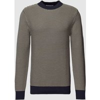 SELECTED HOMME Strickpullover mit Streifenmuster Modell 'ROBERT' in Marine, Größe XL von Selected Homme