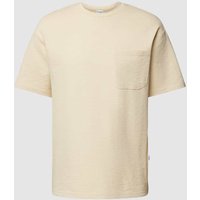 SELECTED HOMME T-Shirt mit aufgesetzter Brusttasche Modell 'LOOSESAUL' in Offwhite, Größe L von Selected Homme