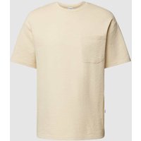 SELECTED HOMME T-Shirt mit aufgesetzter Brusttasche Modell 'LOOSESAUL' in Offwhite, Größe S von Selected Homme