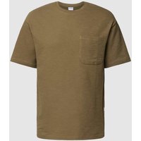 SELECTED HOMME T-Shirt mit aufgesetzter Brusttasche Modell 'LOOSESAUL' in Oliv, Größe L von Selected Homme