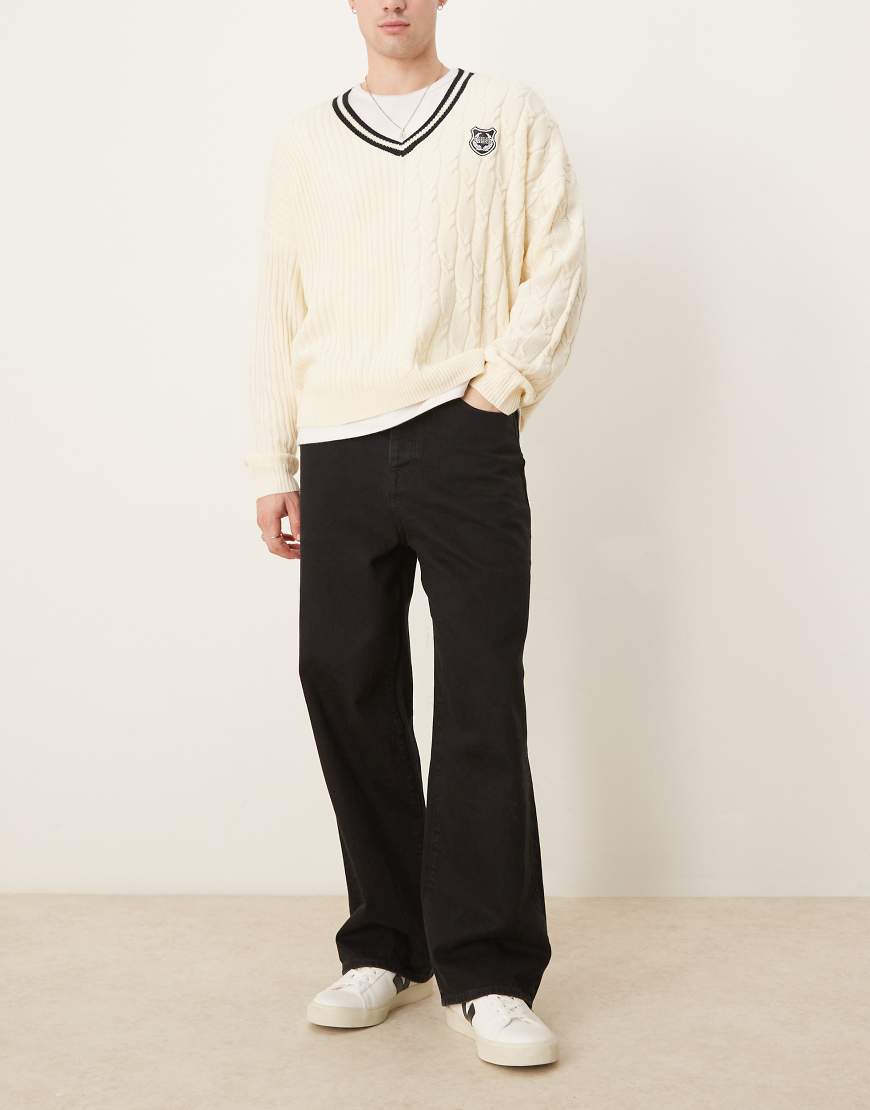 Selected Homme - Weit geschnittene Jeans in Schwarz Selected Homme - Weit geschnittene Jeans in Schwarz von Selected Homme