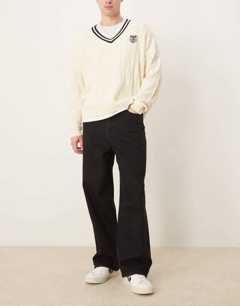 Selected Homme - Weit geschnittene Jeans in Schwarz von Selected Homme