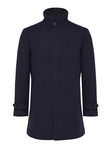 SELETED HOMME Herren SLHREUBEN Wool Coat NOOS Kurzmantel, Blau, XL von SELETED HOMME