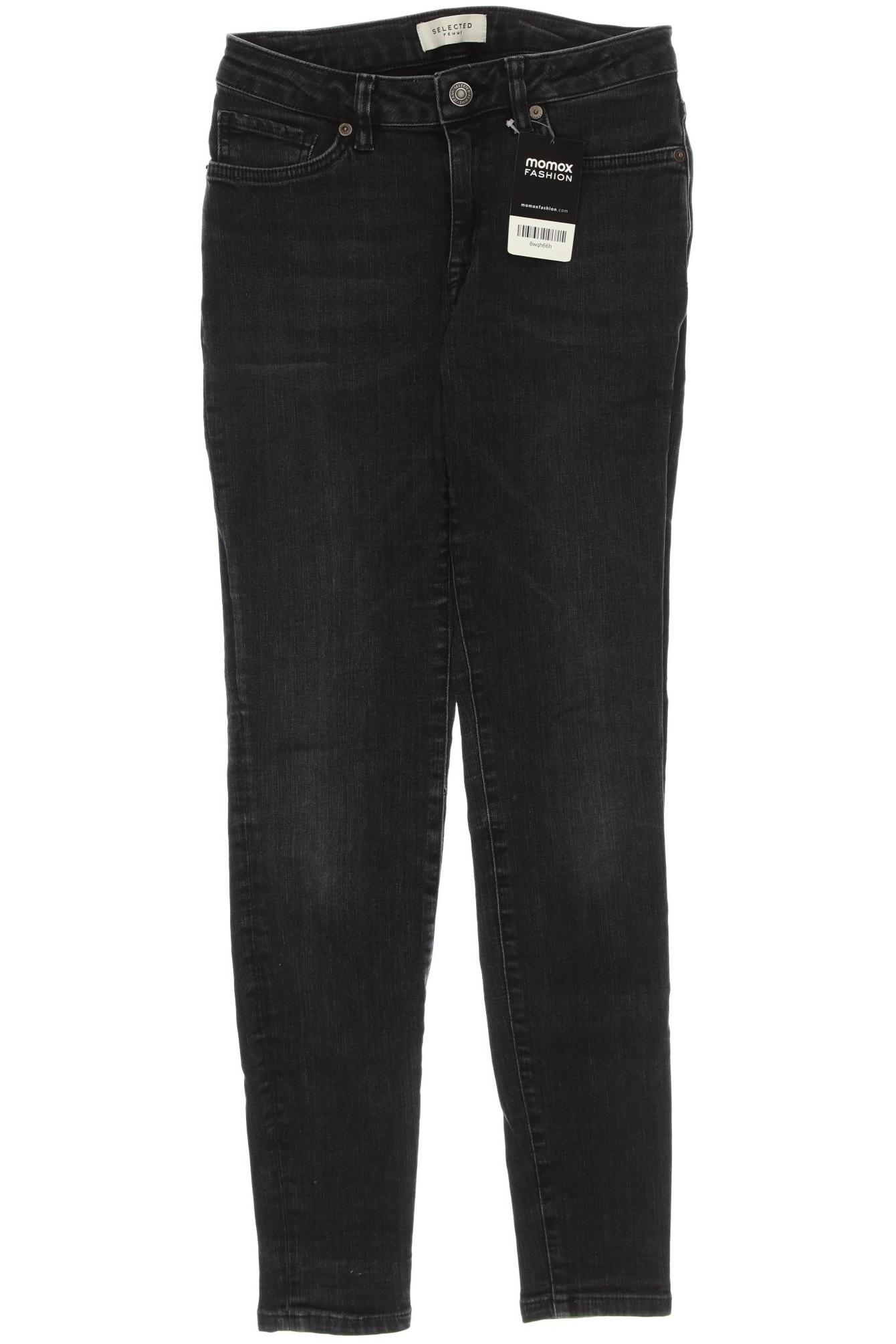 SELECTED Damen Jeans, grau von Selected