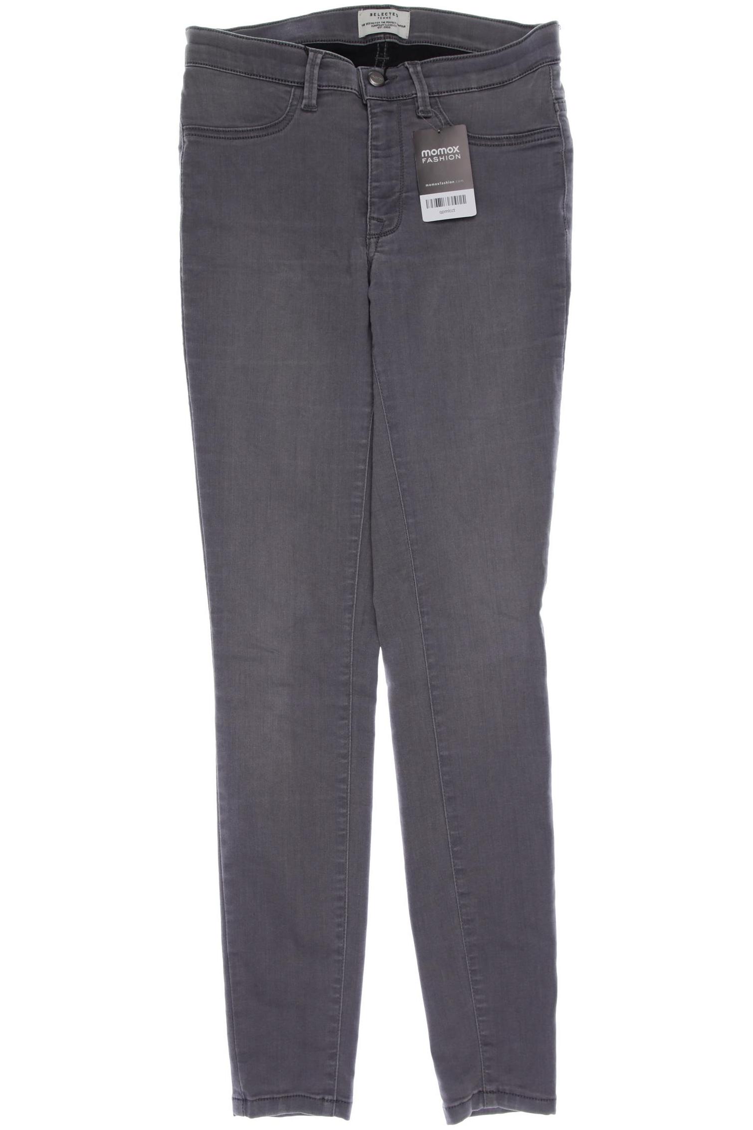 SELECTED Damen Jeans, grau von Selected