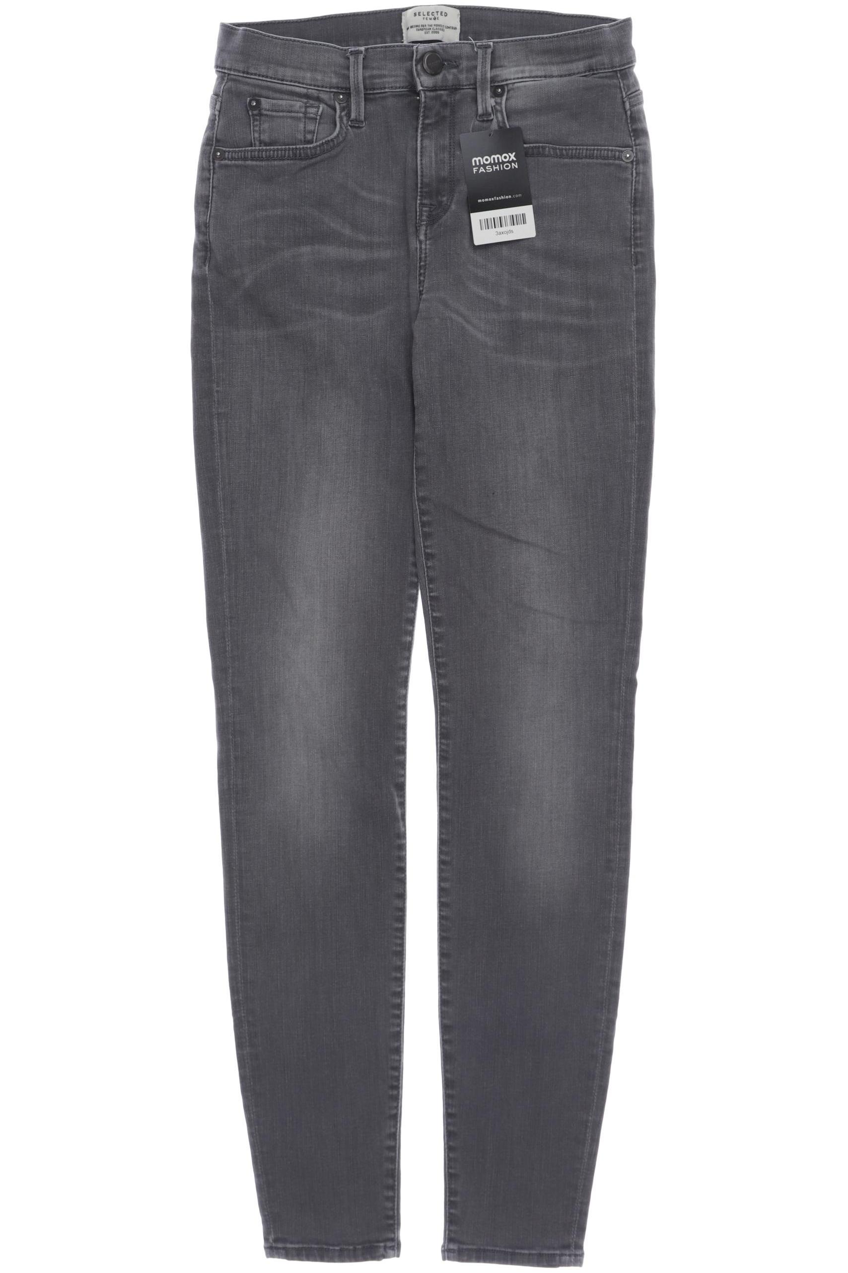 SELECTED Damen Jeans, grau von Selected