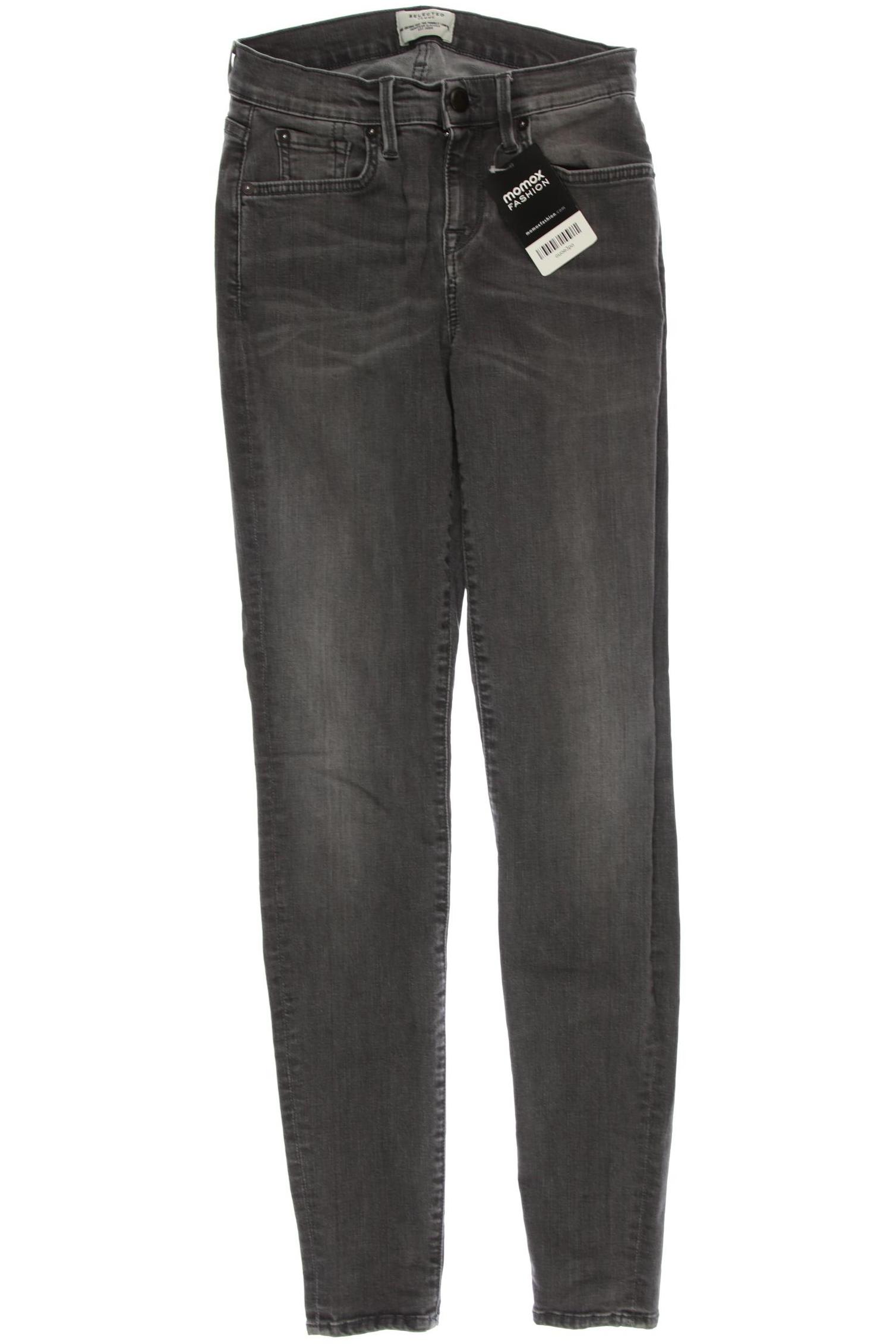 SELECTED Damen Jeans, grau von Selected