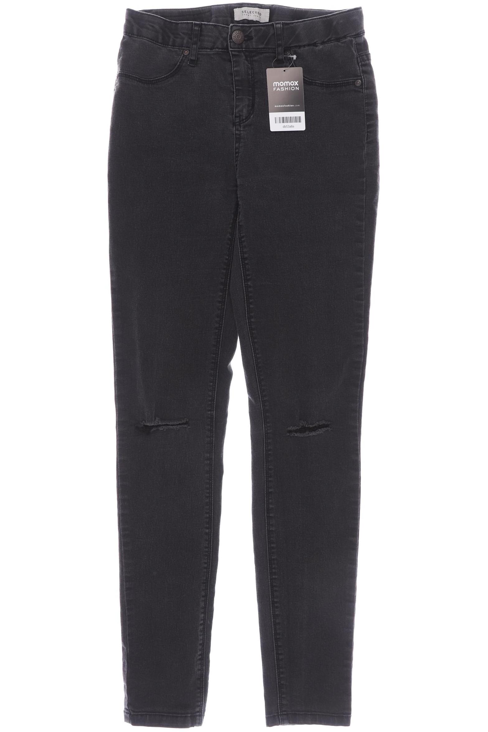 SELECTED Damen Jeans, schwarz von Selected
