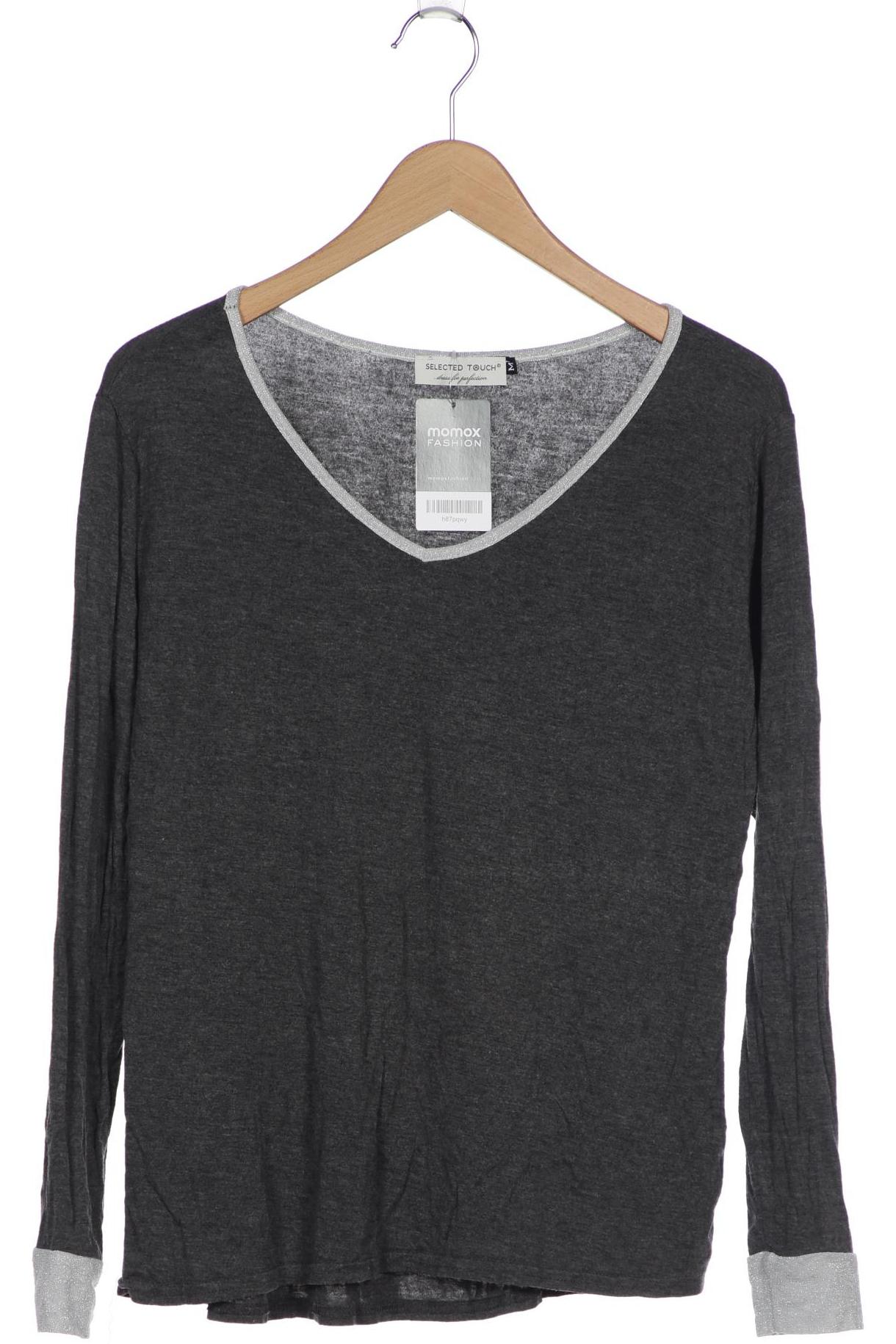 SELECTED Damen Langarmshirt, grau von Selected