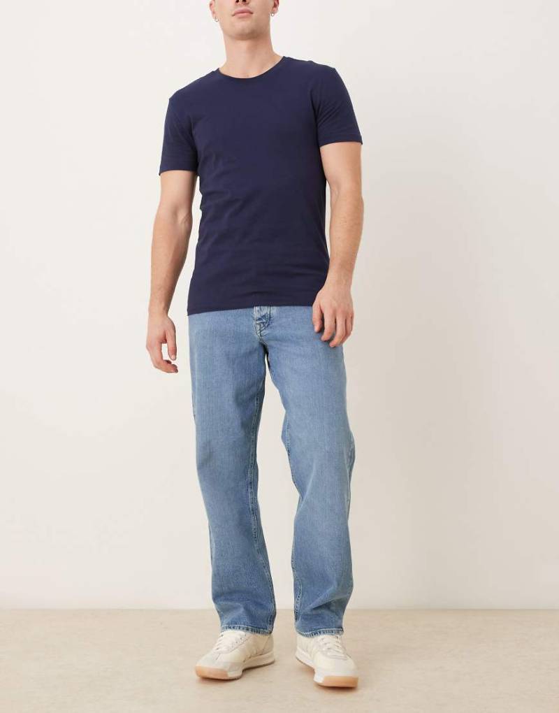 Selected - Baggy-Fit-Jeans in Mittelblau von Selected
