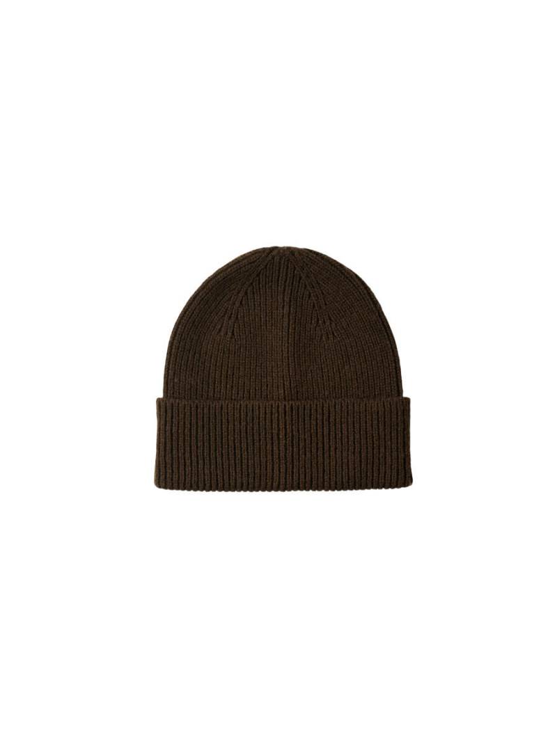 Selected - Beanie - Slhmason braun - Gr. - ONE SIZE von Selected