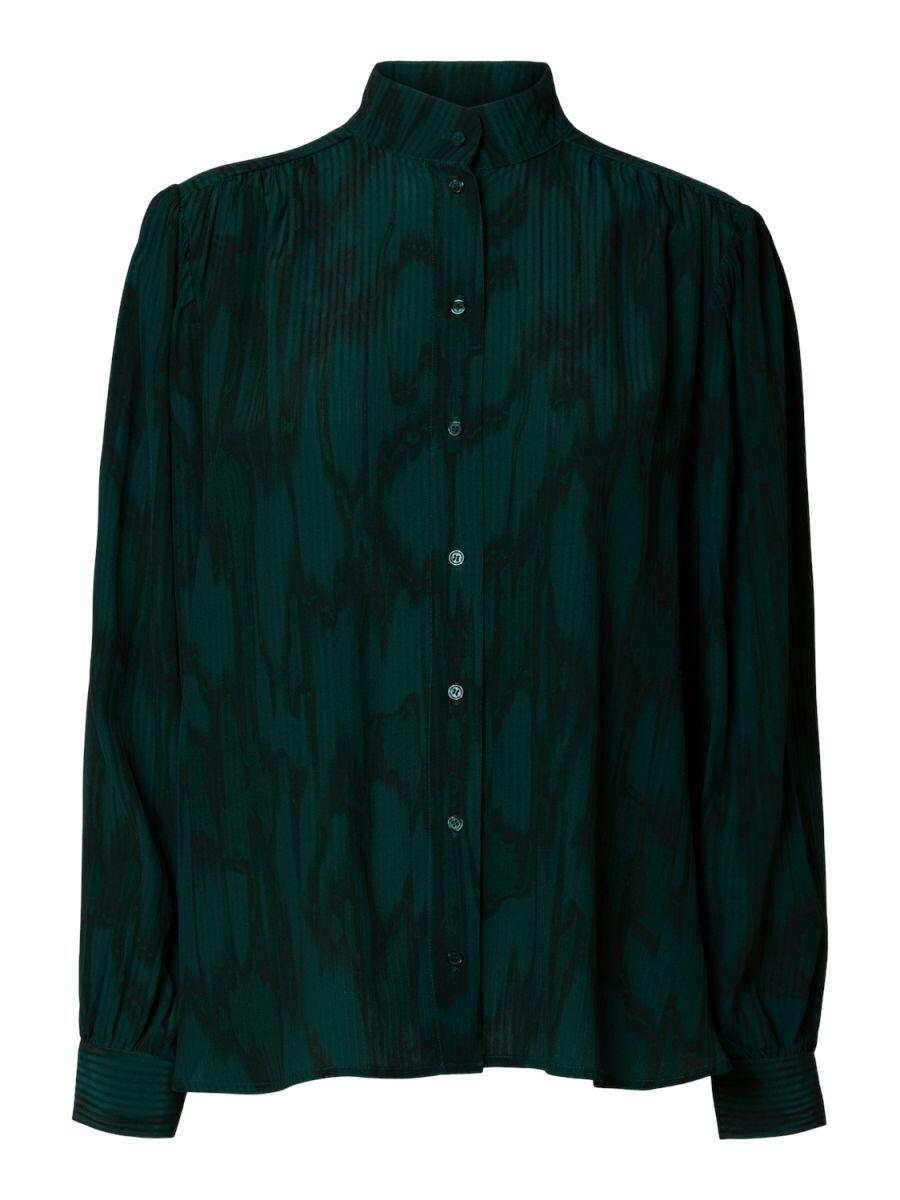 Selected - Bluse - Slfsheena grün/blau - Gr. - 38 von Selected