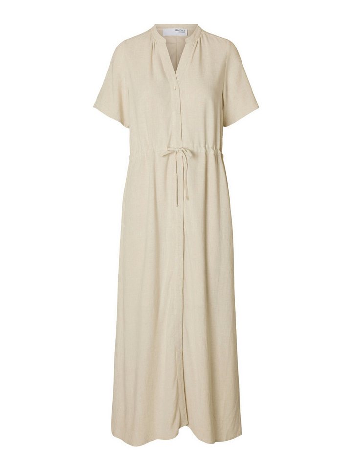 Selected Blusenkleid SLFVIVA-DAMINA (1-tlg) Drapiert/gerafft von Selected