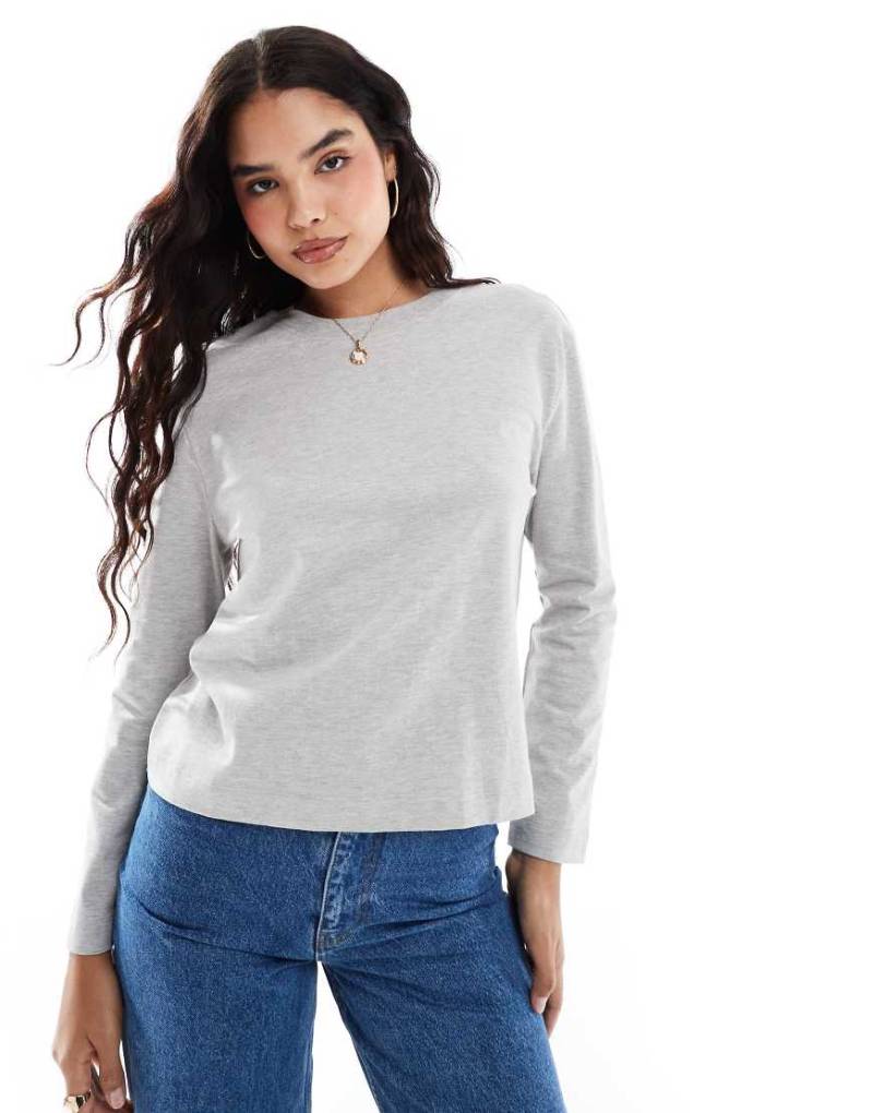 Selected Femme - Oversize-Oberteil in Grau von Selected
