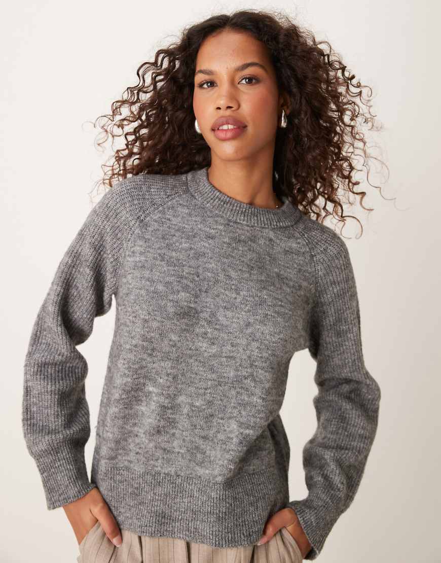 Selected Femme - Strickpullover in Grau von Selected