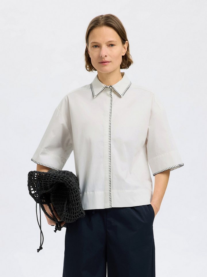 Selected Funktionsbluse SLFFIA (1-tlg) Falten von Selected